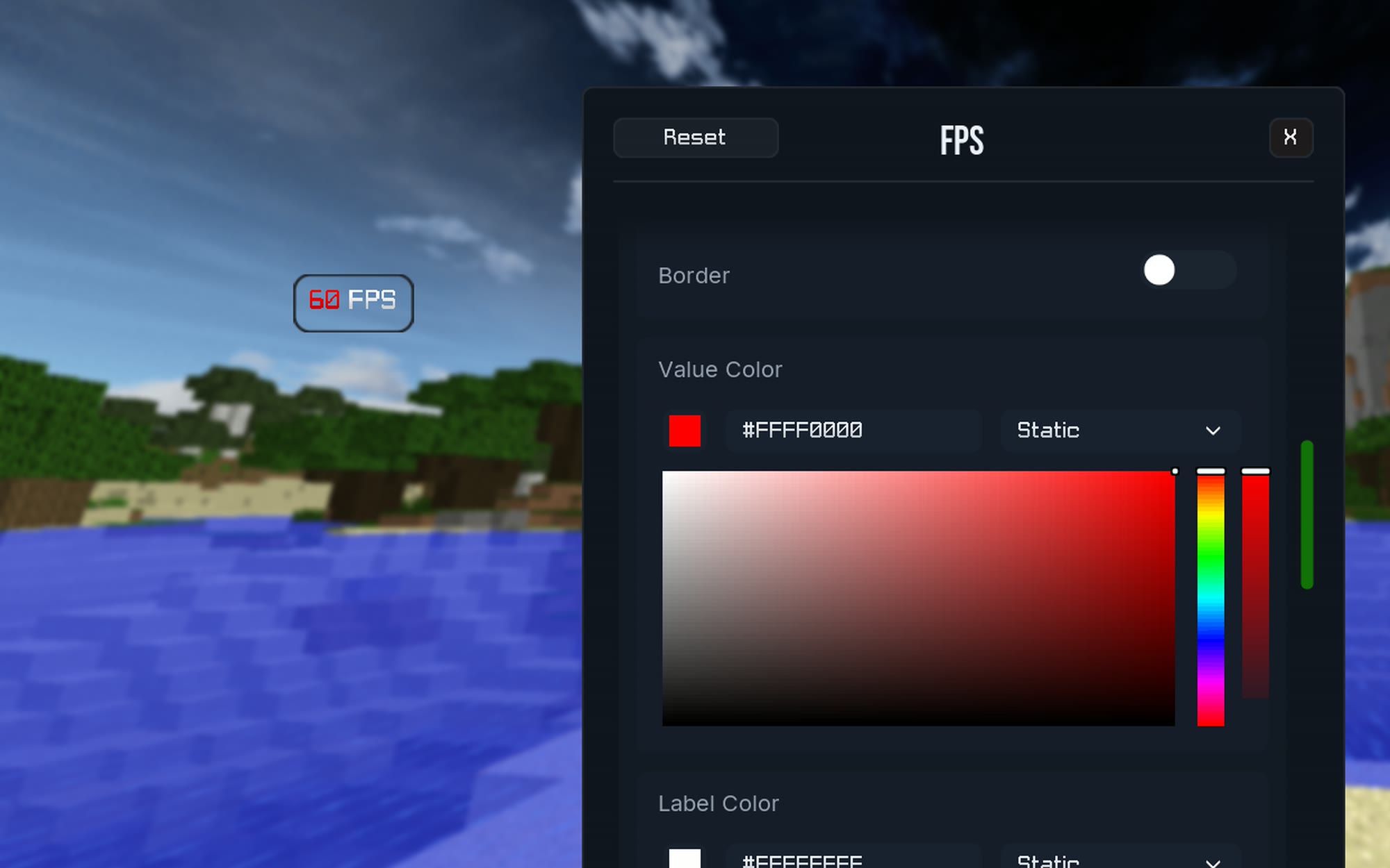 HUD editor